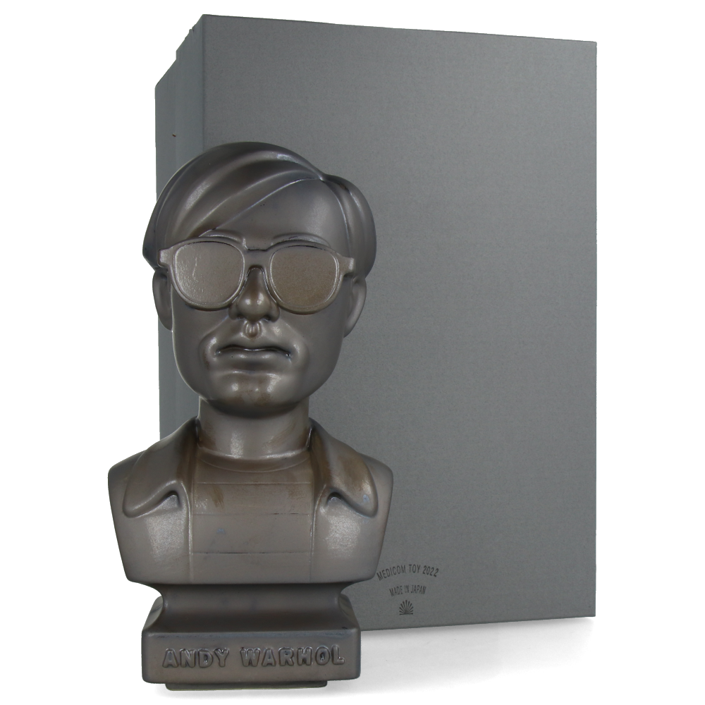 CERAMICK Andy Warhol Bust 60s ASH GOLD