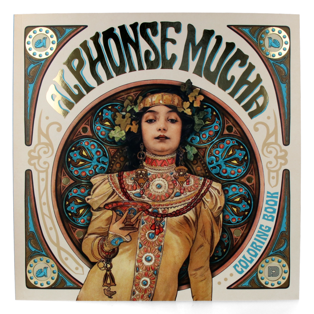 Alphonse Mucha Coloring Book