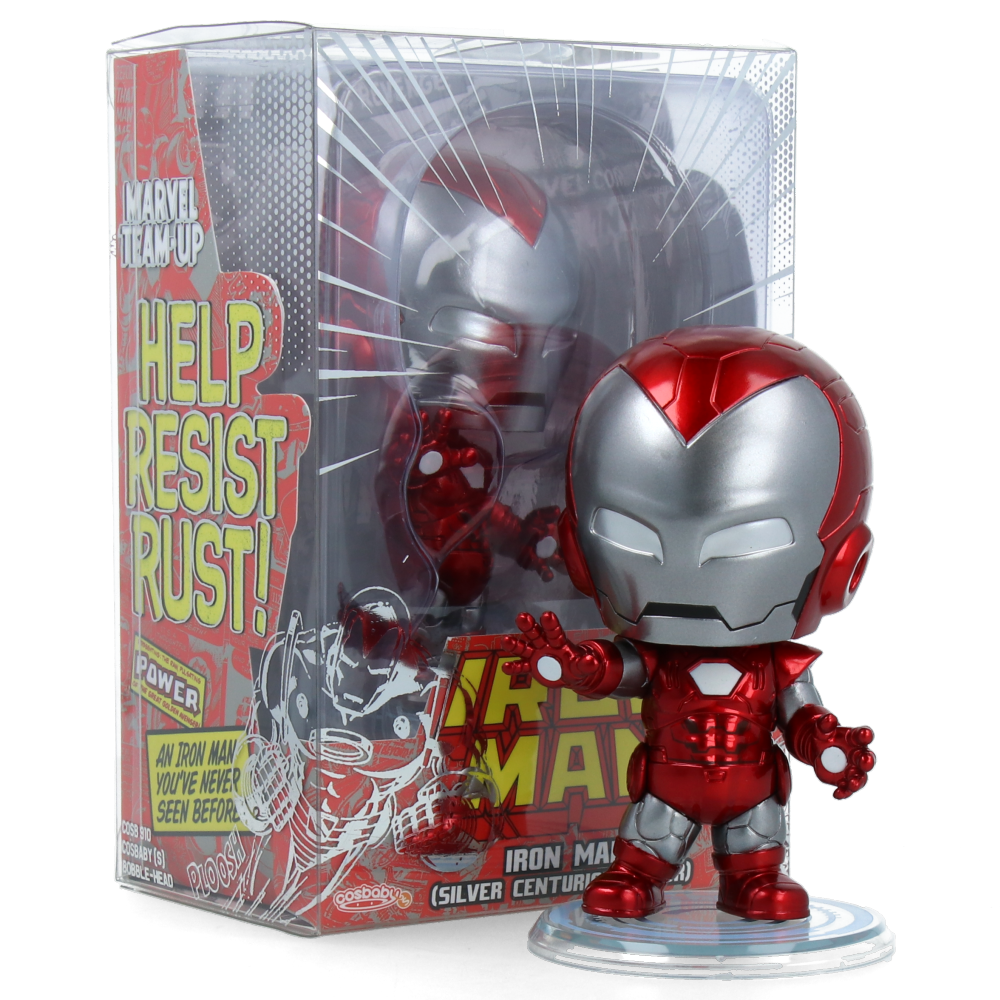 Marvel Comics - Figurine Cosbaby (S) Iron Man (Silver Centurion Armor)