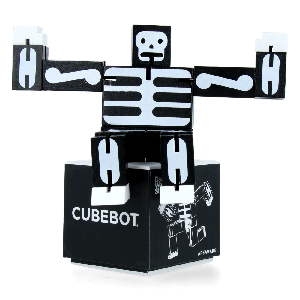 Cubebot - Small - Black/Skeleton