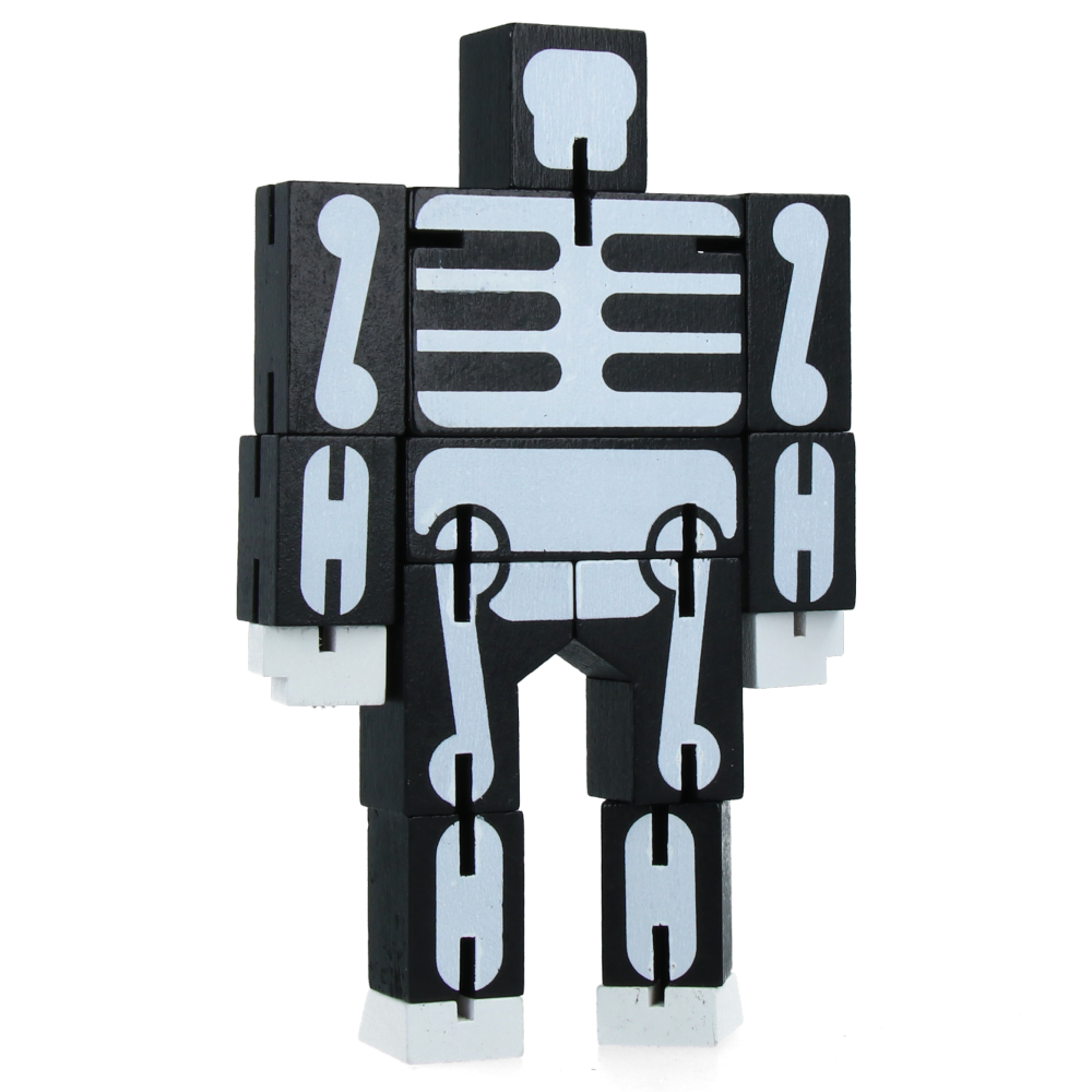 Cubebot - Small - Black/Skeleton