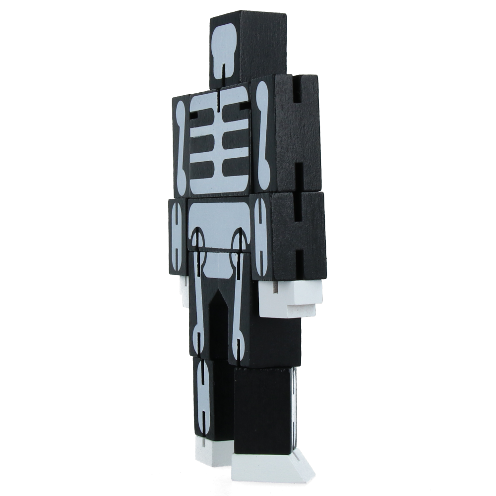 Cubebot - Small - Black/Skeleton