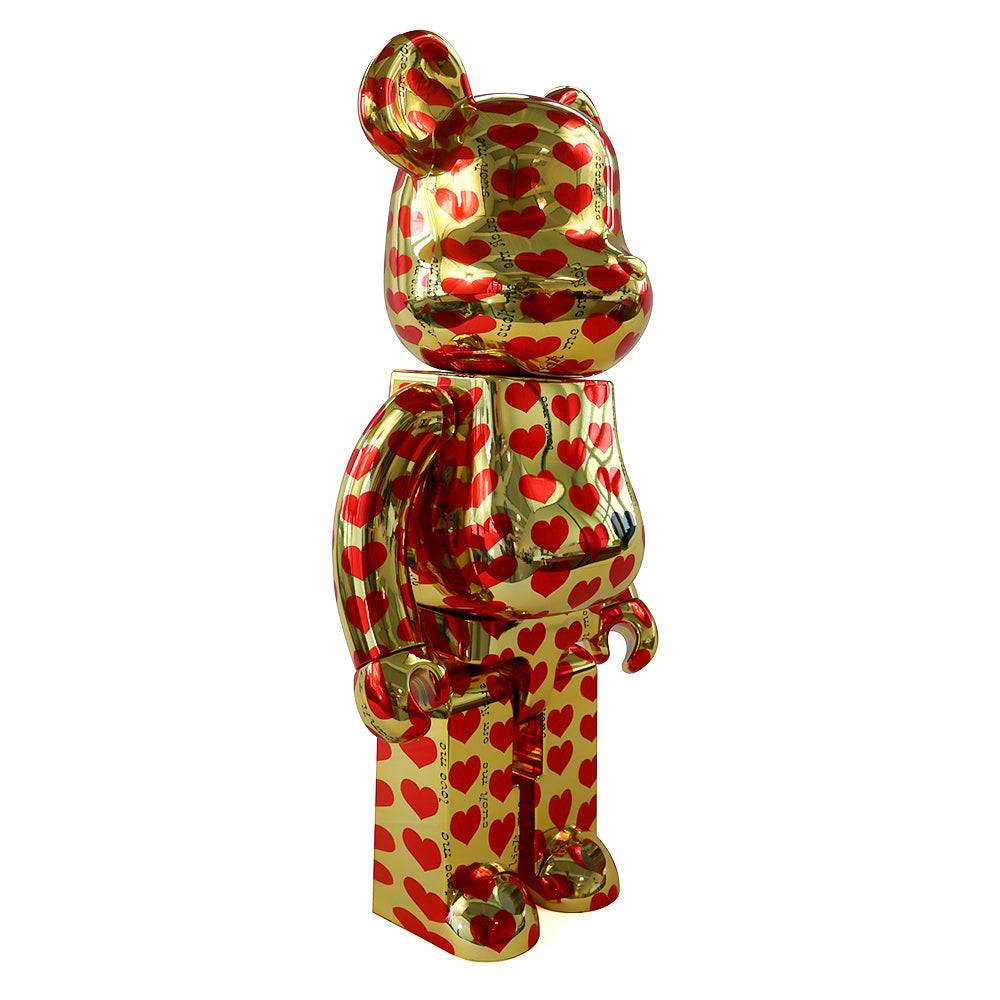 1000% Bearbrick Gold Heart