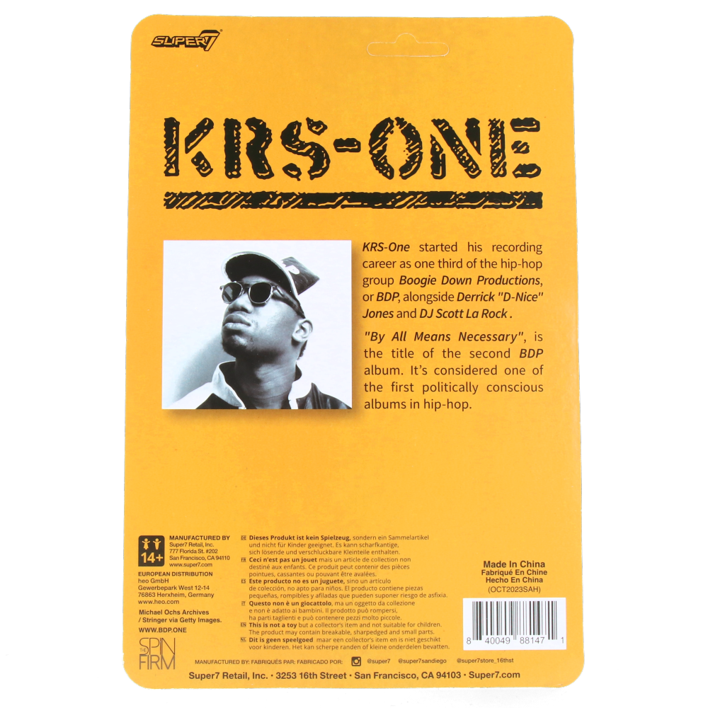 KRS-One (By All Means Necessary BDP) - ReAction Figures Wave 1