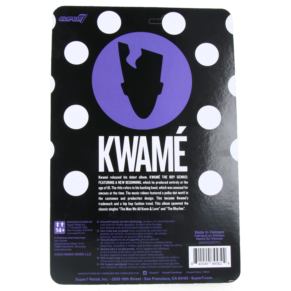 Kwamé (Black and White Polka Dot) - ReAction Figures Wave 1