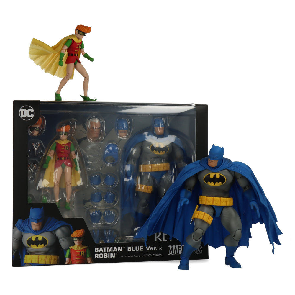Mafex Batman Blue Ver. & Robin (The Dark Knight Returns)