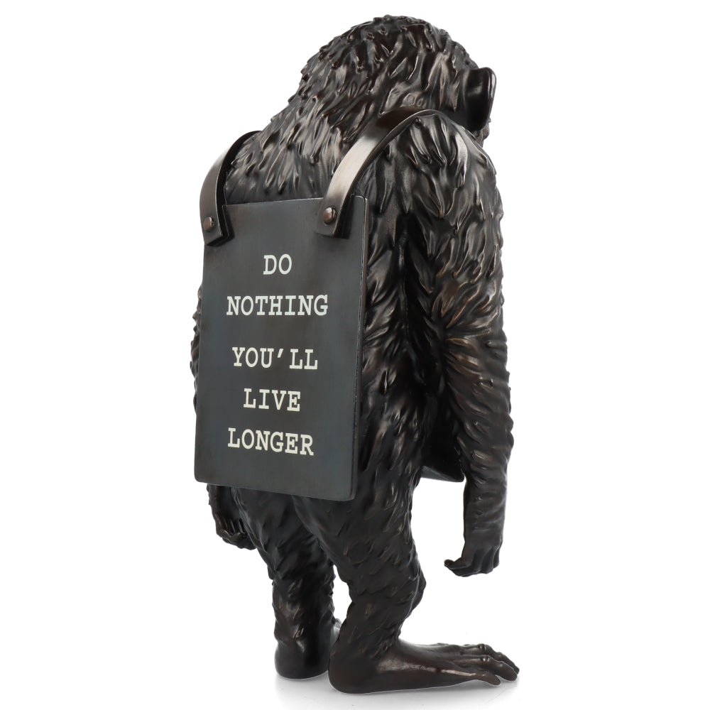 Monkey Sign Bronze Statue 2 - Banksy X Medicom Toy