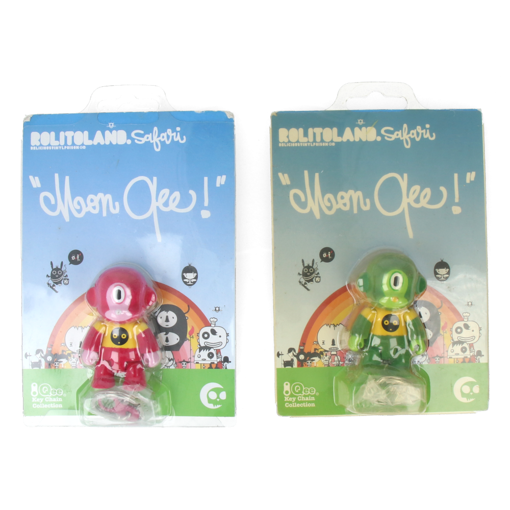2" Qee - Moon Qee (set of 2) by Rolito