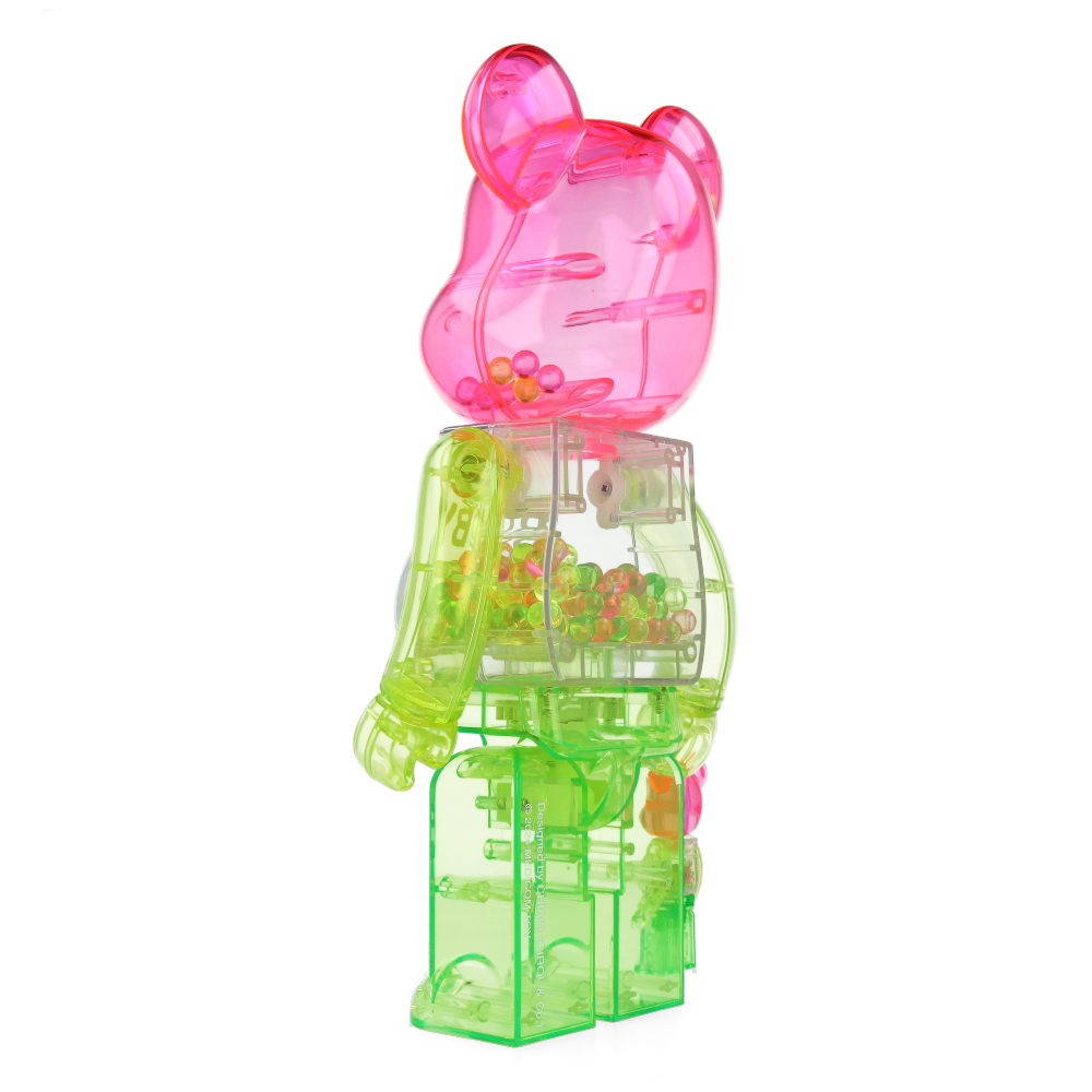 400% + 100% Bearbrick My First Baby 1st Color Clear