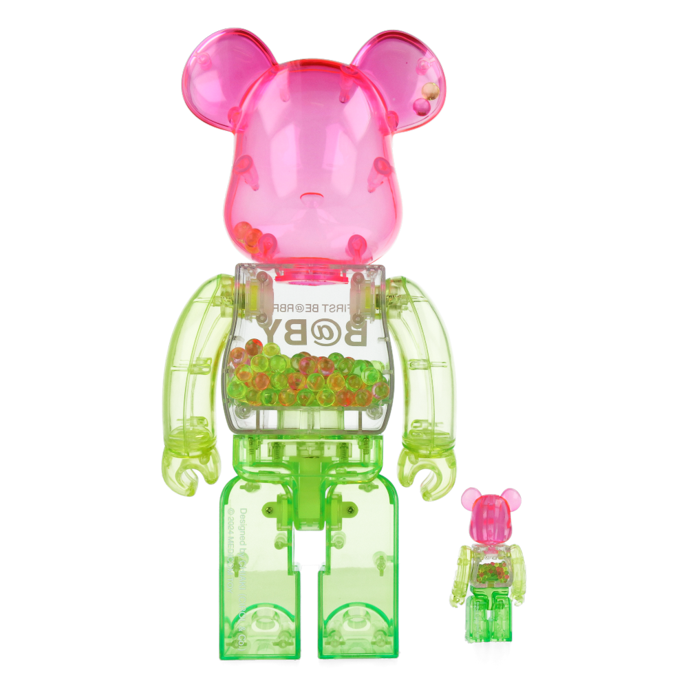 400% + 100% Bearbrick My First Baby 1st Color Clear