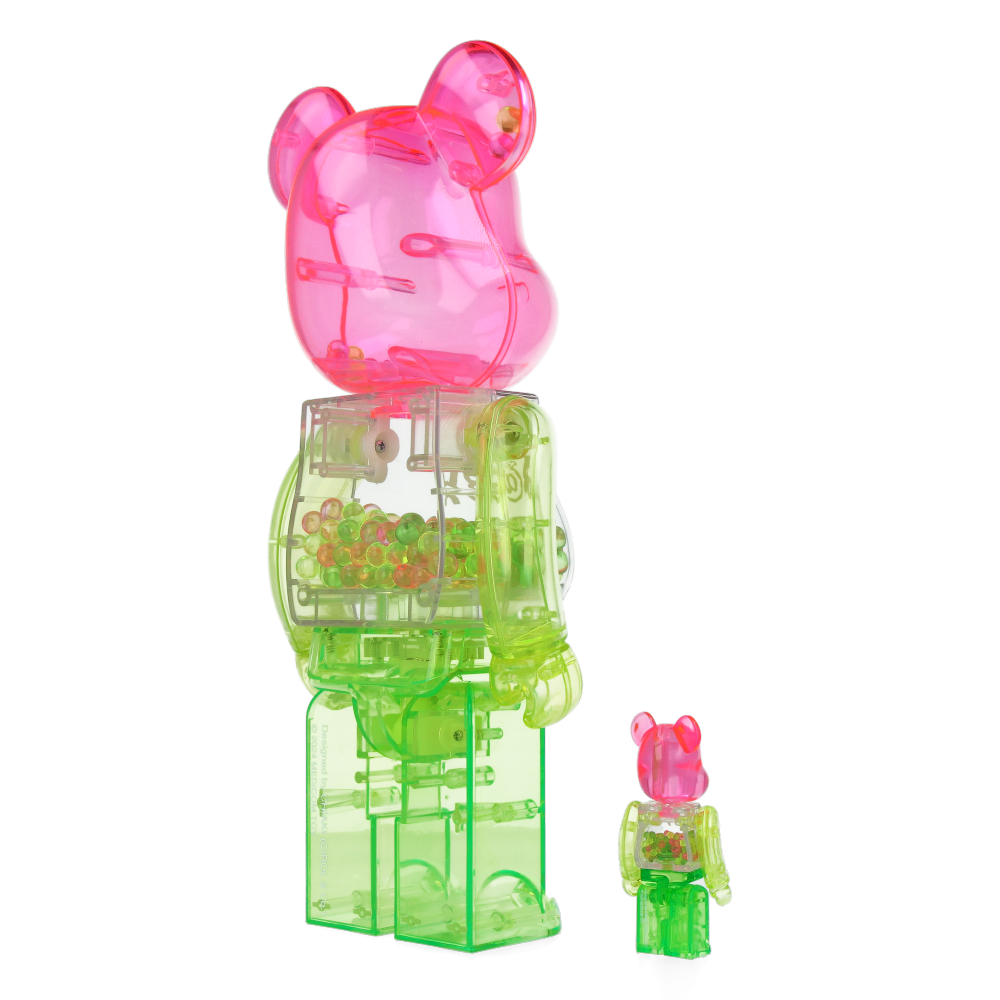 400% + 100% Bearbrick My First Baby 1st Color Clear
