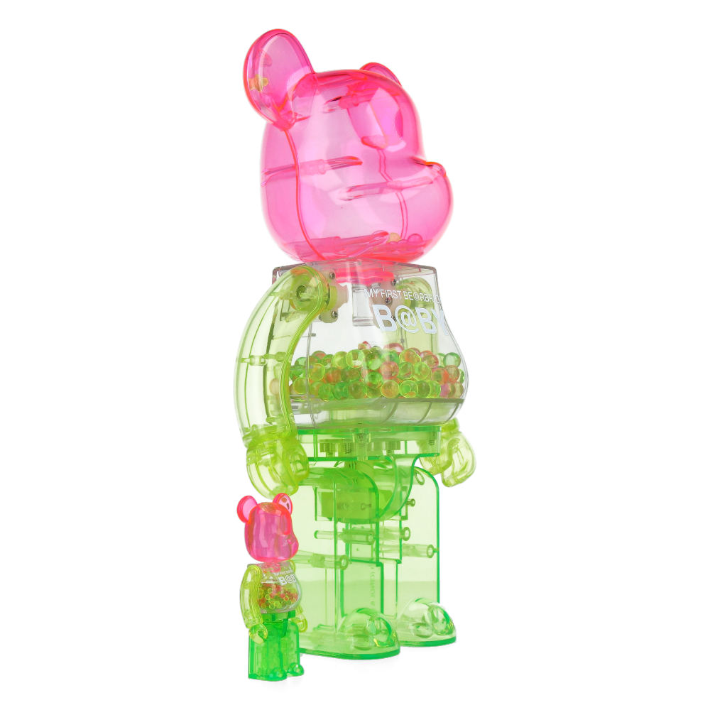 400% + 100% Bearbrick My First Baby 1st Color Clear