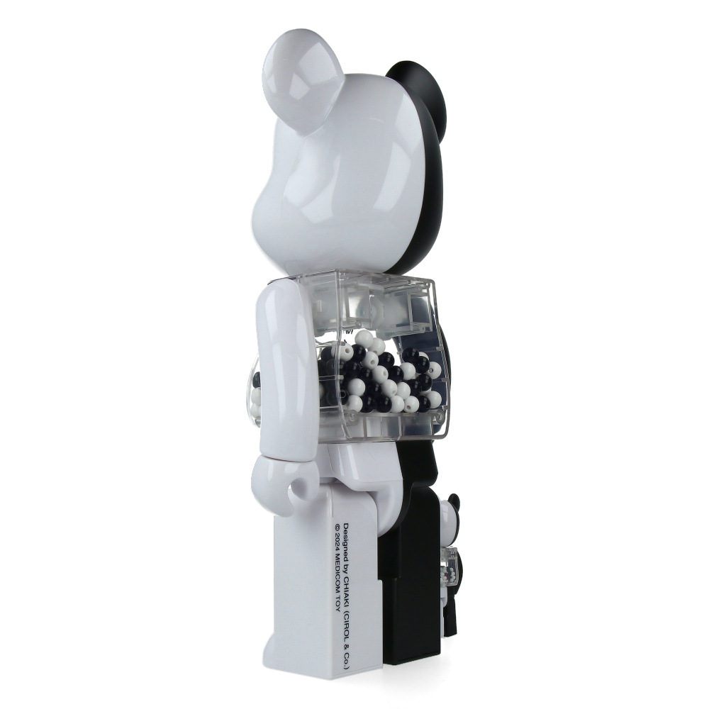 400% + 100% Bearbrick My First Baby Black & White