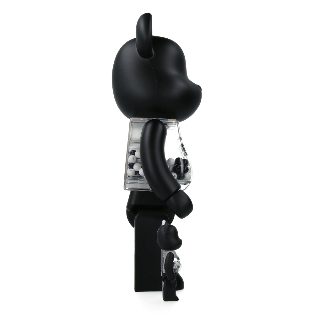 400% + 100% Bearbrick My First Baby Black & White