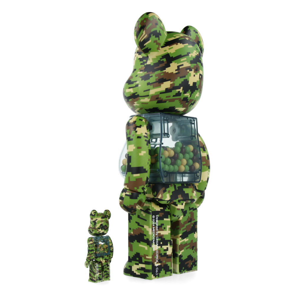400% + 100% Bearbrick My First Baby Digital Camo