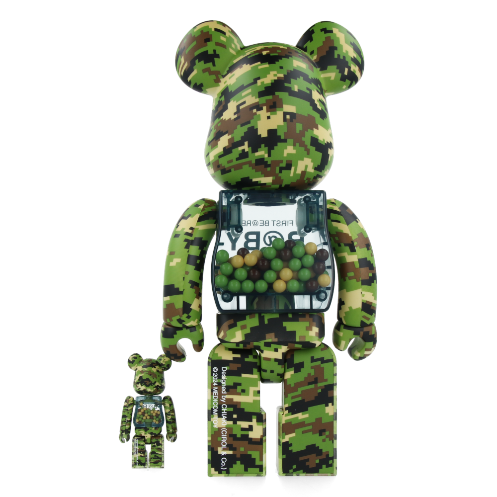 400% + 100% Bearbrick My First Baby Digital Camo