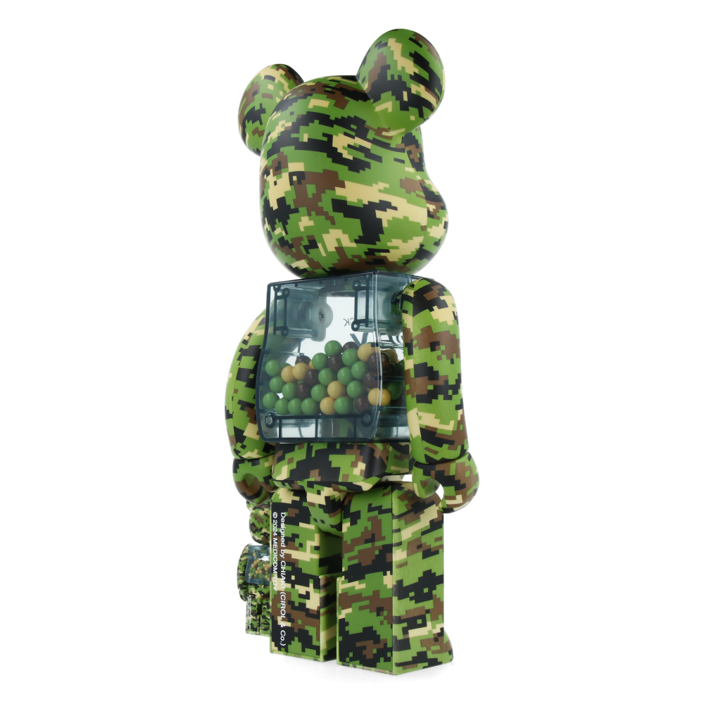 400% + 100% Bearbrick My First Baby Digital Camo