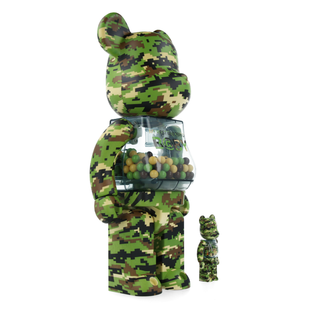400% + 100% Bearbrick My First Baby Digital Camo