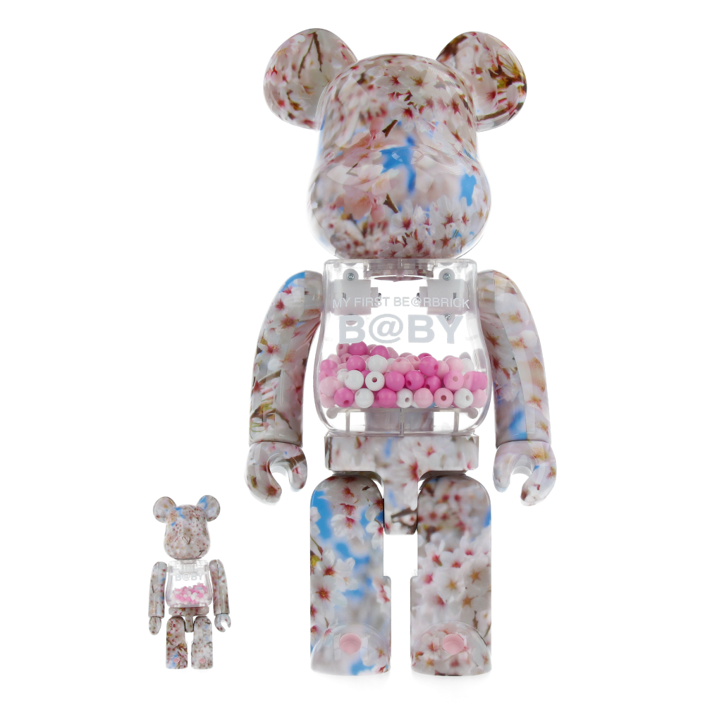 400% + 100% Bearbrick My First Baby Sakura
