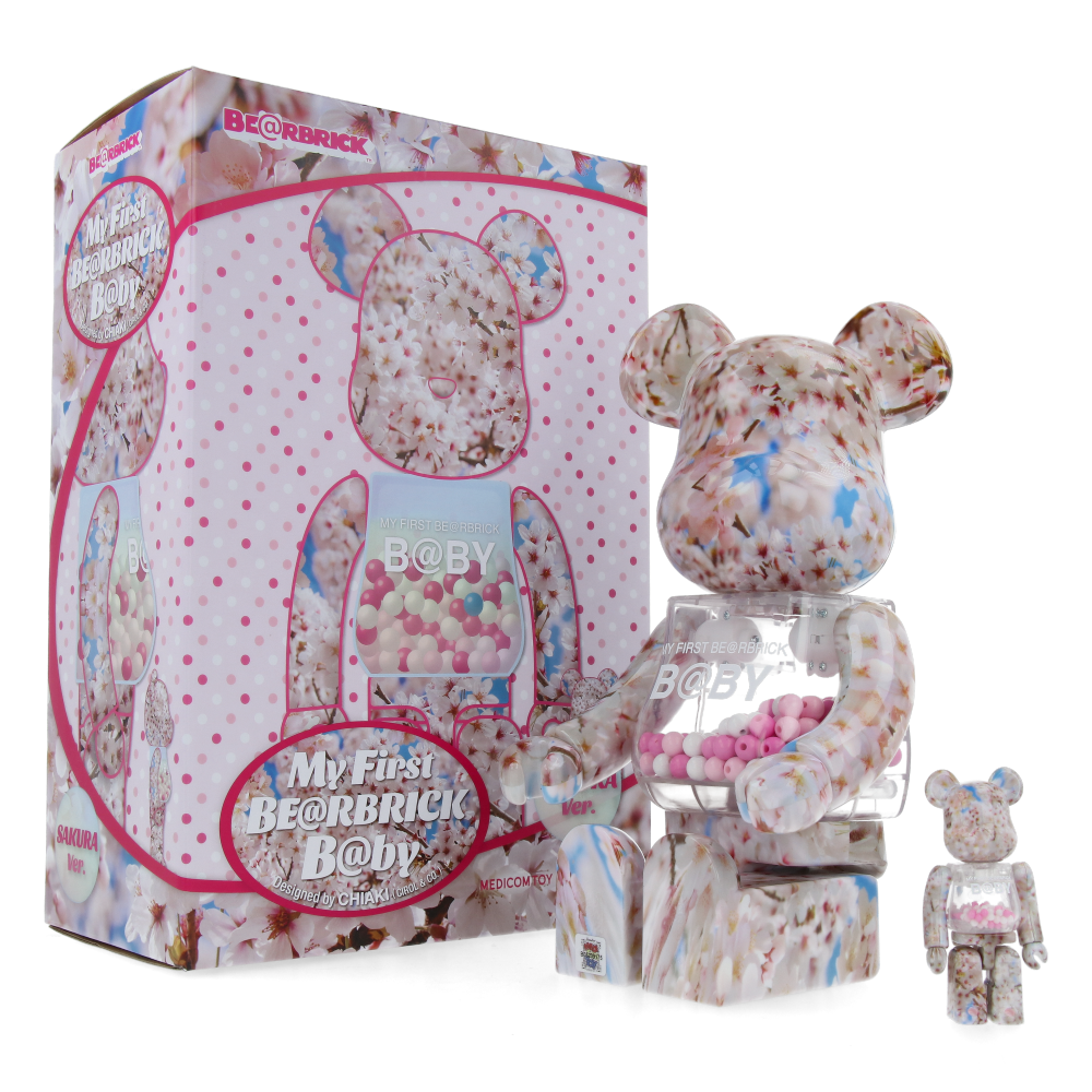400% + 100% Bearbrick My First Baby Sakura