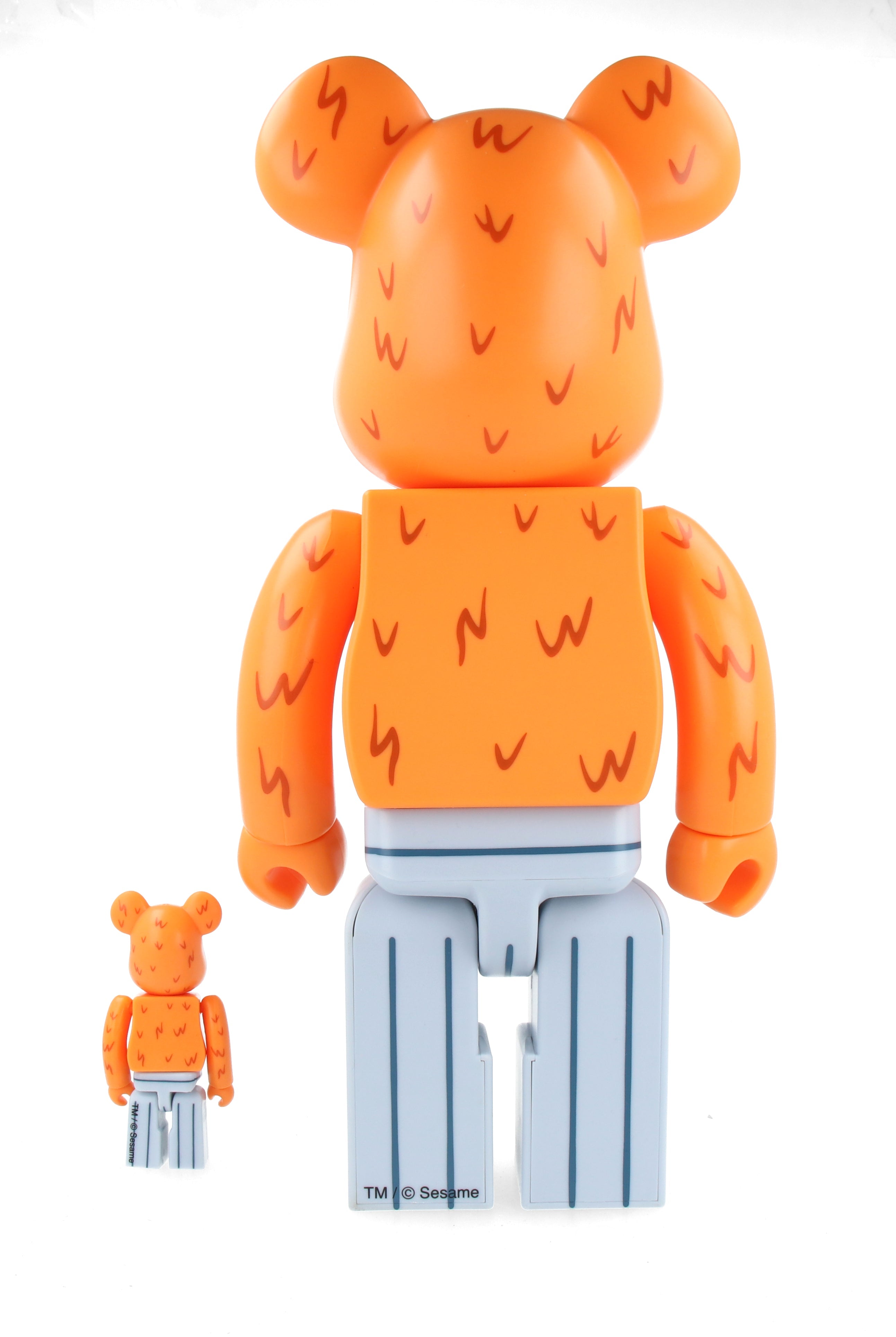 400% + 100% Bearbrick Oscar the Grouch (The Original Orange Fur Ver.)