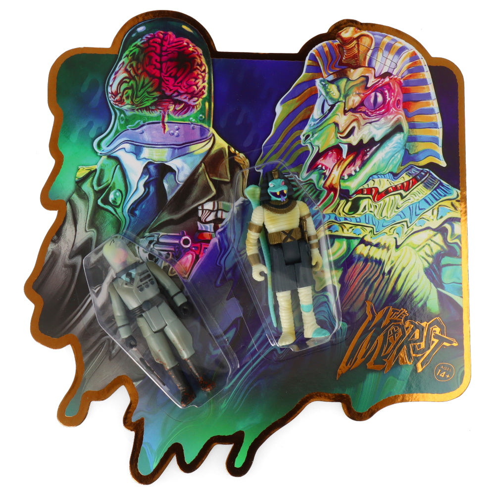 Snake Tut and Cortex Commander - The Worst - ReAction figures