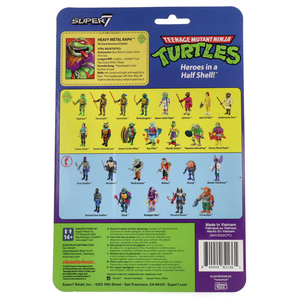 Heavy Metal Raph (Tortues Ninja - TMNT) - ReAction figures