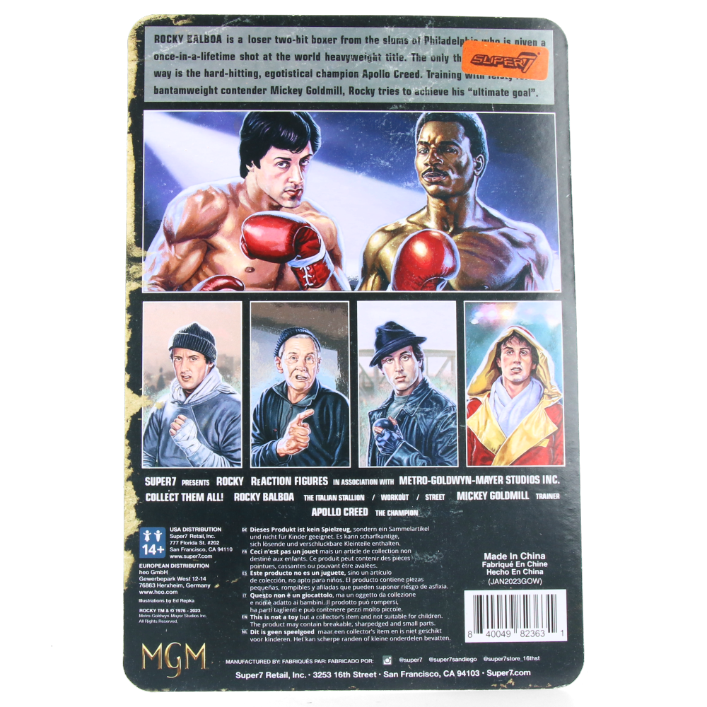 Rocky Street (Rocky I) - Rocky ReAction Figures Wave 3