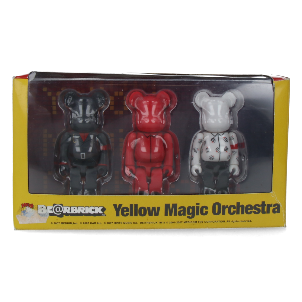 Set 100% Bearbrick Yellow Magic Orchestra (3 pcs)