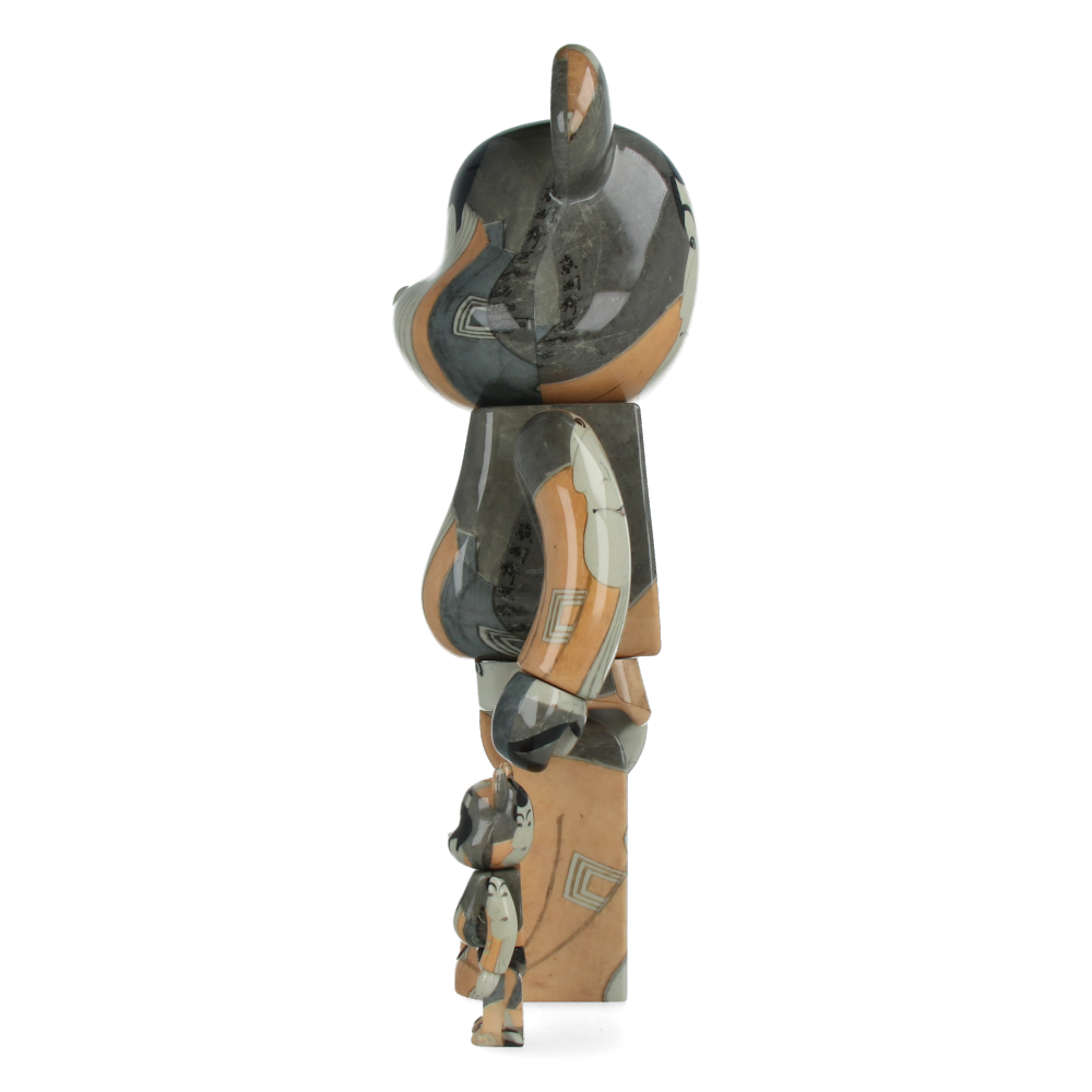 400% + 100% Bearbrick Boston Museum Toshusai Sharaku Ichikawa Ebizo Takemura Sadanoshin