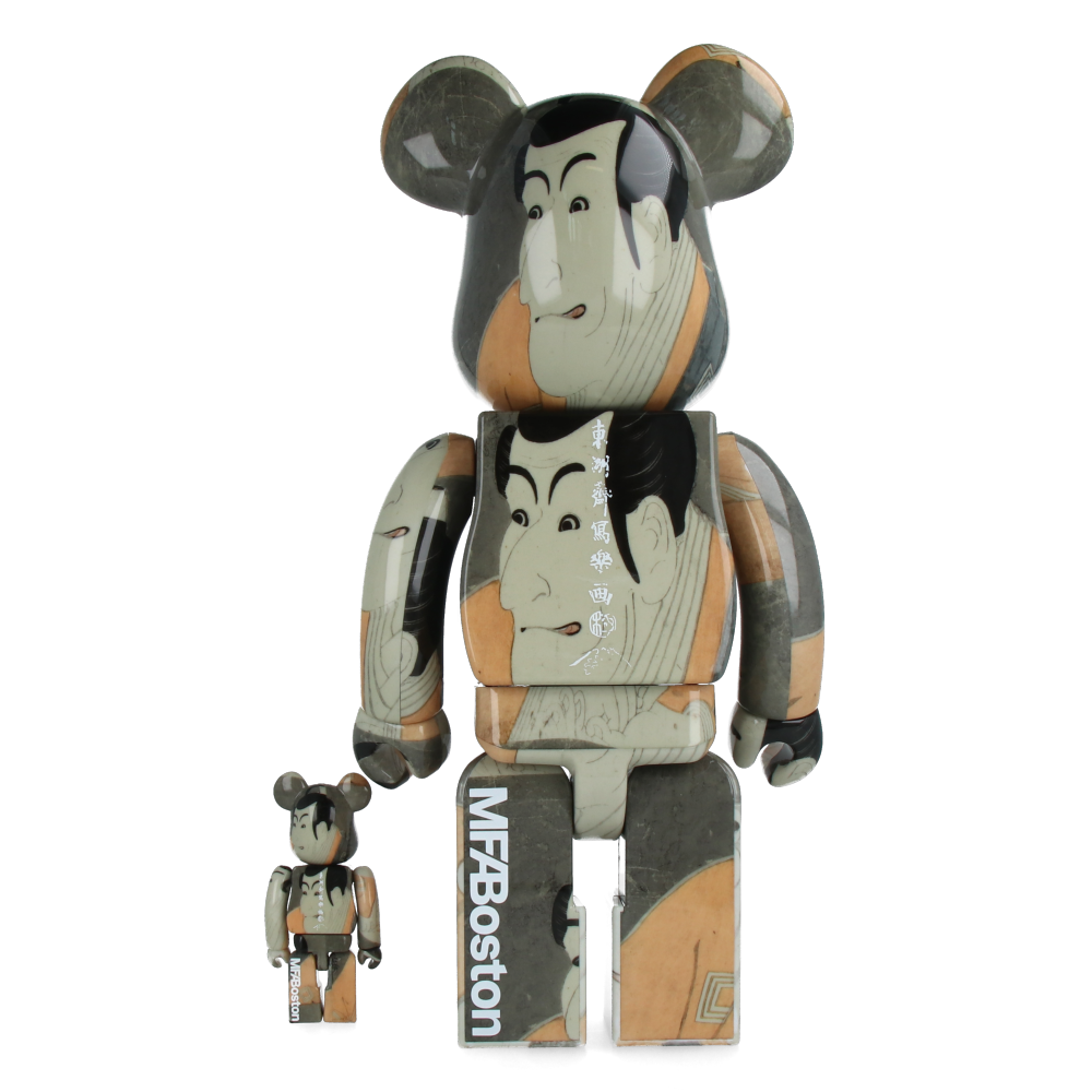 400% + 100% Bearbrick Boston Museum Toshusai Sharaku Ichikawa Ebizo Takemura Sadanoshin