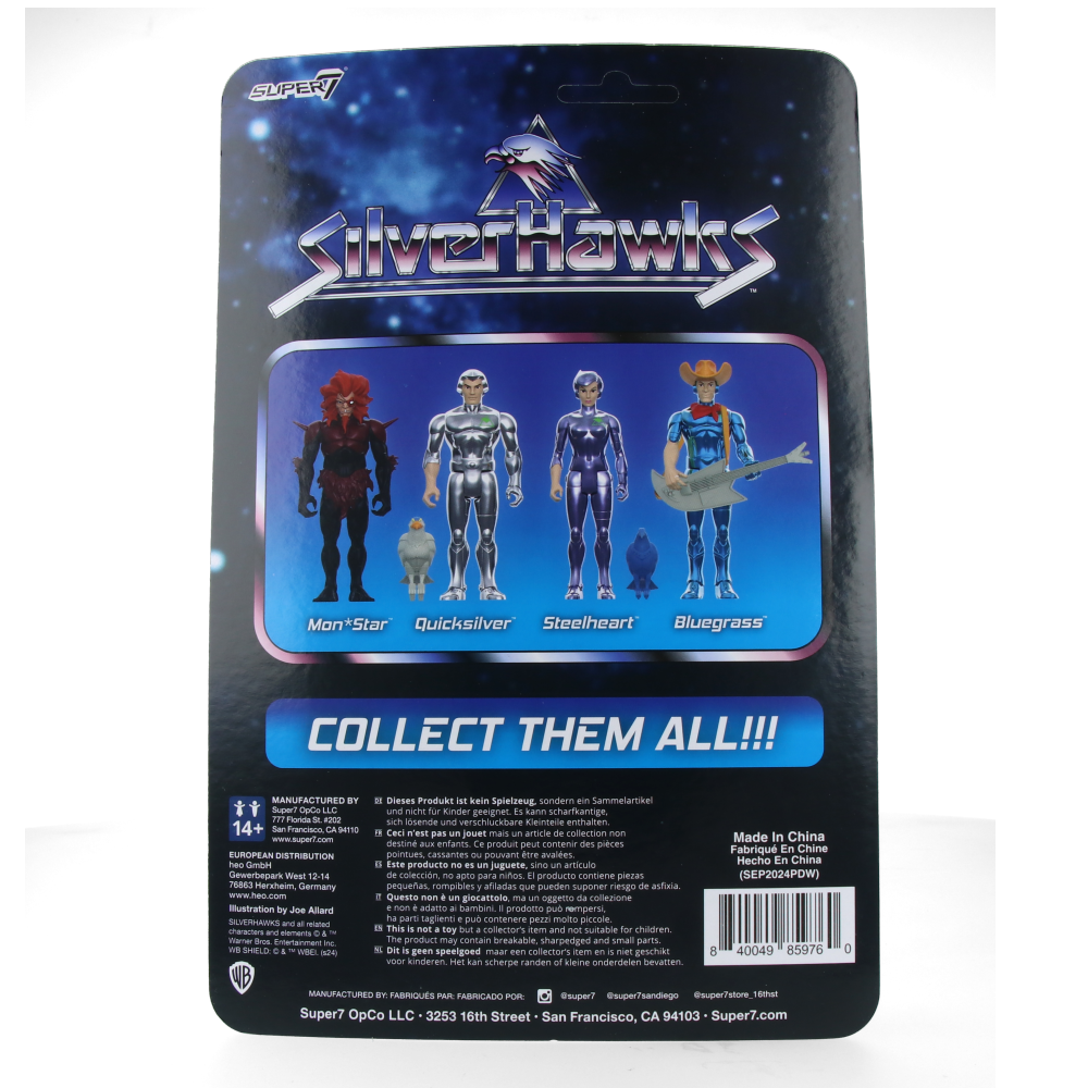 Steelheart (Toy Version) - SilverHawks - ReAction Figures wave 01