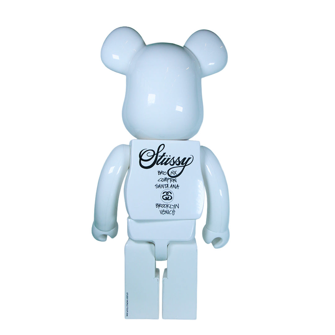 1000% Bearbrick Stussy (white)
