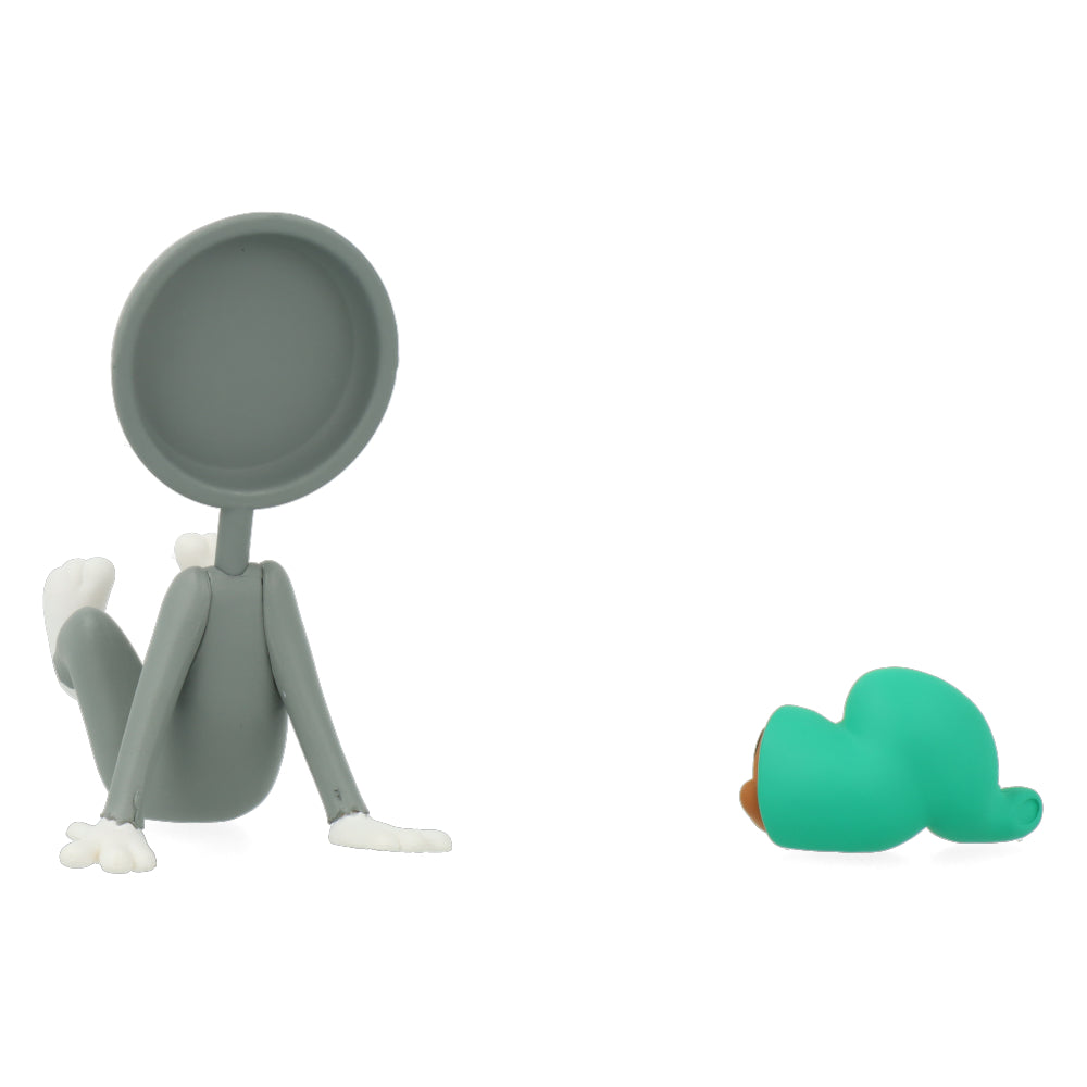 Figurine UDF Tom & Jerry series 3 : Tom Head in the shape of the pan and Jerry in the Vinyl Hose