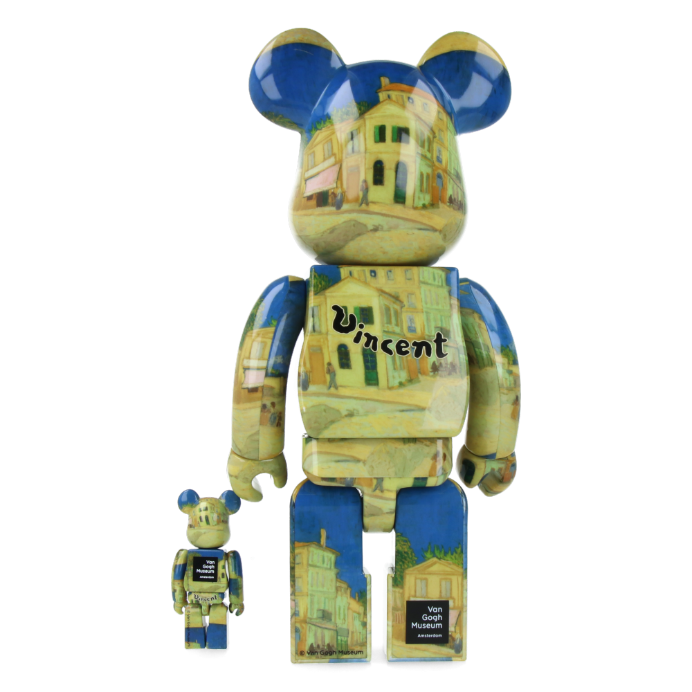 400% + 100% Bearbrick Van Gogh - The Yellow House (The Street)