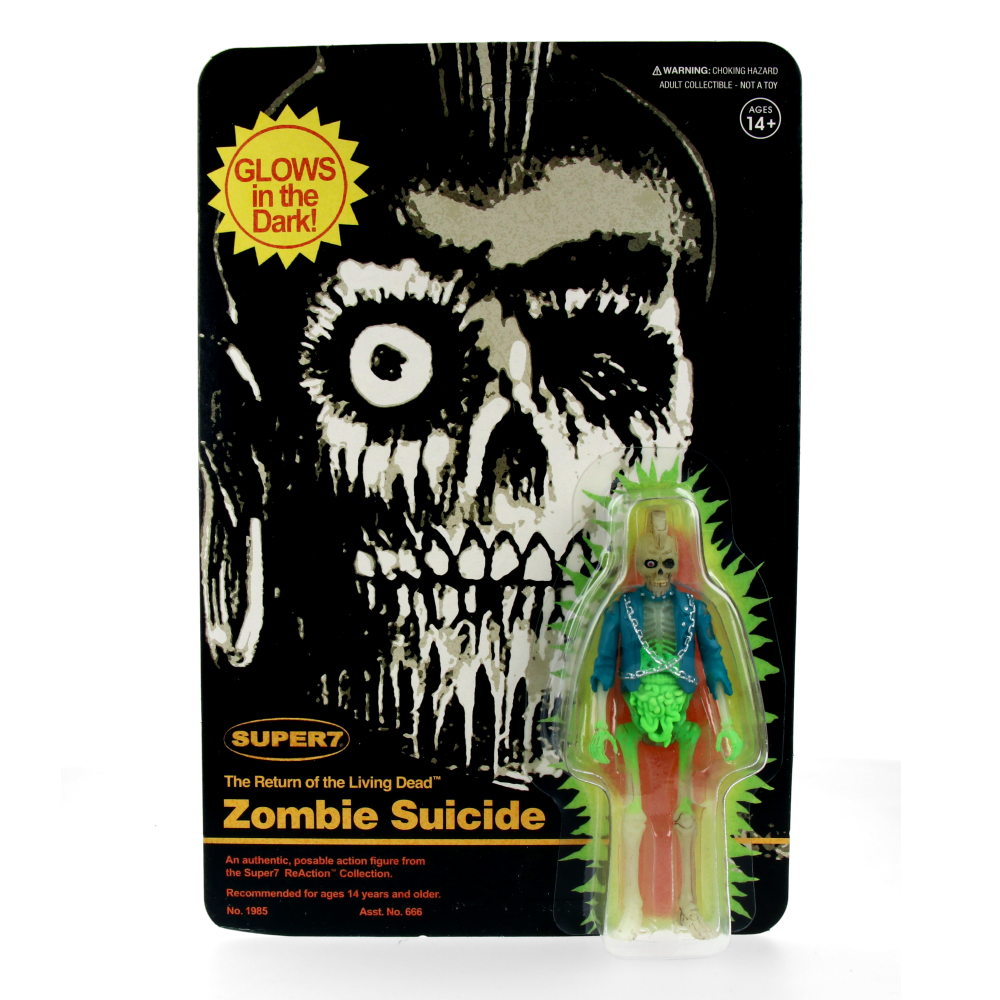 Return Of The Living Dead Reaction Figures Wave 5 - Zombie Suicide (Monster Glow)